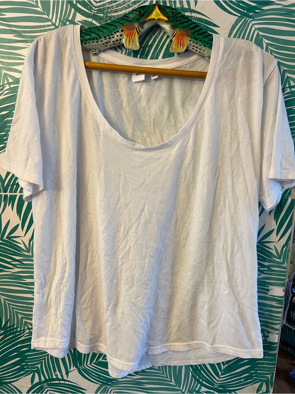 bp Classic White Scoop Neck Short Sleeve Tee Sz XL
